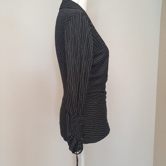 Anne Fontaine Mock Wrap Blouse - Picture 3 of 12